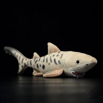Realistic Tiger Shark Stuffed Animal Plush Toy